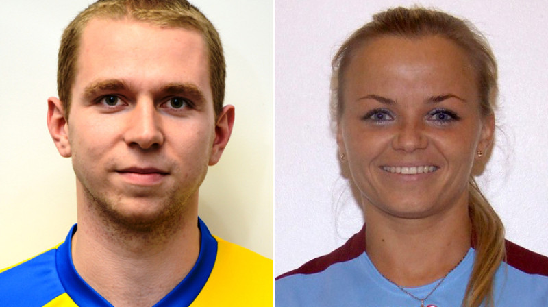 Imants Lastovskis un Inita Voitiņa
Foto: floorball.lv
