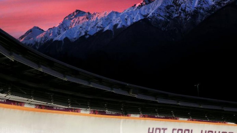 Soču trases "Sanki" panorāma 
Foto: sochi2014.com