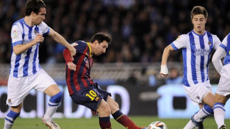 Lionels Mesi gūst vārtus
Foto: AP/Scanpix