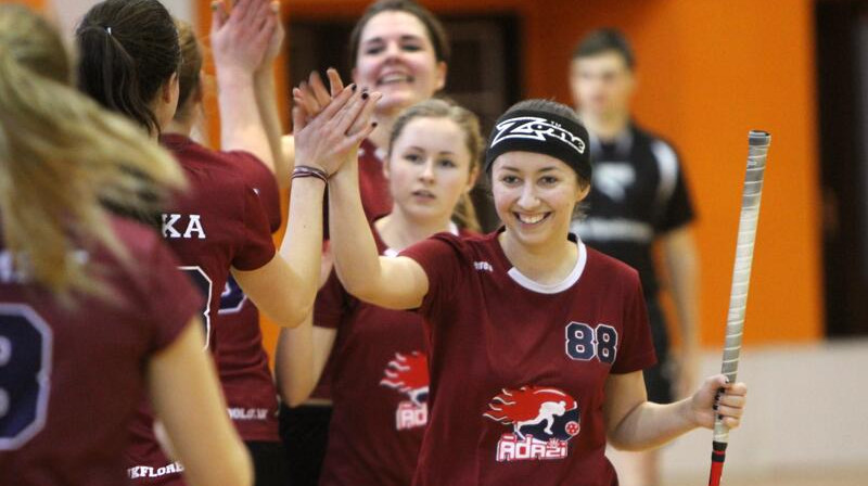 FK "Ādaži" uzbrucēja Viktorija Gudino
Foto: floorball.lv