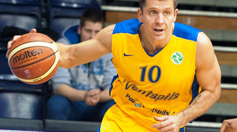 Sandis Valters kļuva par vienpadsmito spēlētāju LBL vēsturē, kurš guvis 5000 punktus.
Foto: Vladislavs Proškins, f64