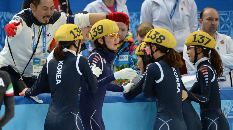 Dienvidkorejas šorttrekistes 
Foto: AFP/Scanpix