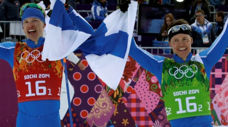 Īvo Niskanens un Sami Jauhojervi - Somijas varoņi
Foto: AP/Scanpix