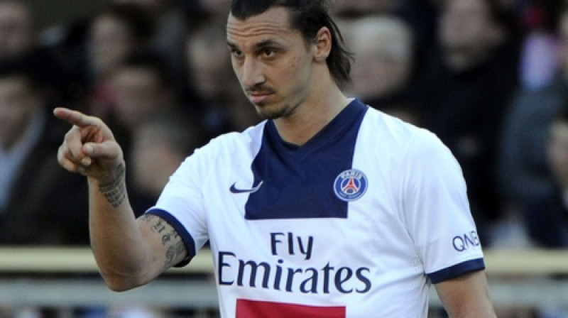 Zlatans Ibrahimovičs PSG rindās šosezon ir aizvadījis 36 spēles un guvis 37 vārtus
Foto: AFP/Scanpix