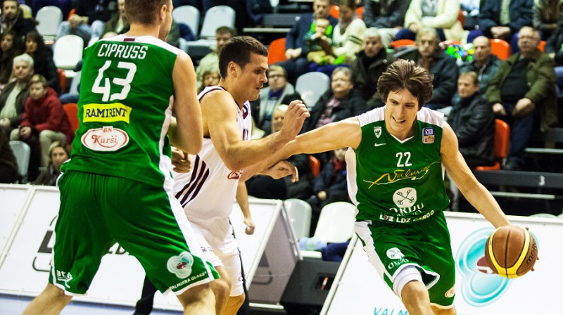 Ernests Kalve un Kaspars Cipruss bija izteikti savas komandas līderi
Foto: Jānis Priedītis