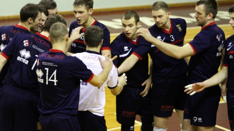 "RTU/Robežsardzes" volejbolisti
Foto: Renārs Buivids