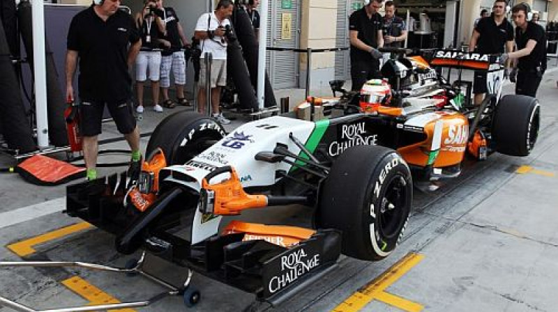 Serhio Peress F1 testos Bahreinā
Foto: Force India