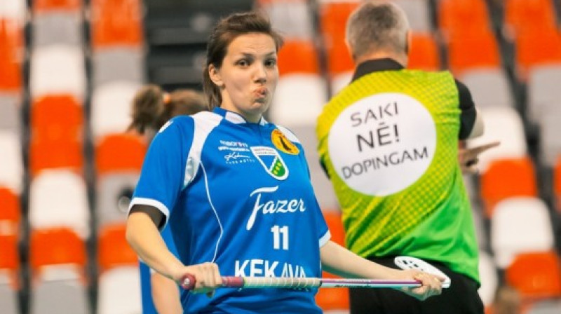 FK "Ķekava" uzbrucēja Ieva Jurkāne
Foto: floorball.lv