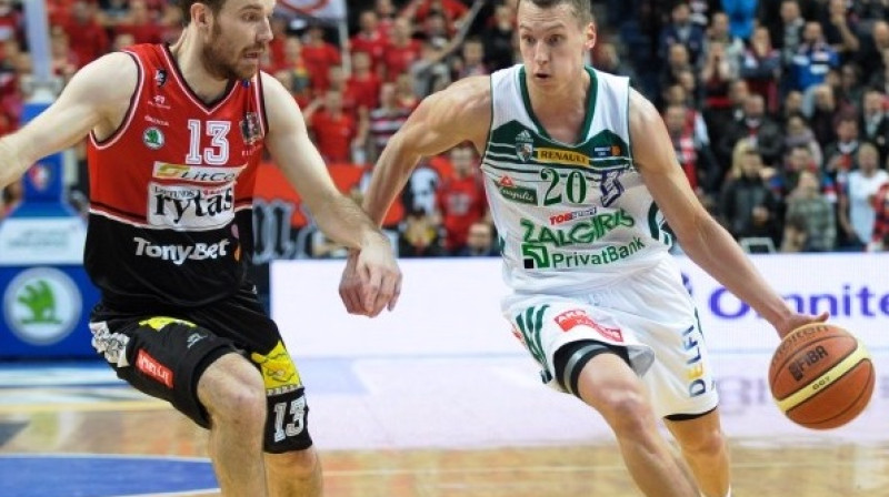 Martins Gecēvičs un Kaspars Vecvagars
Foto: zalgiris.lt