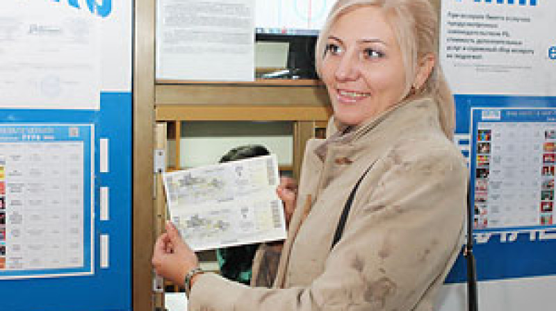 Pasaules čempionāta biļešu īpašniece 
Foto: belta.by