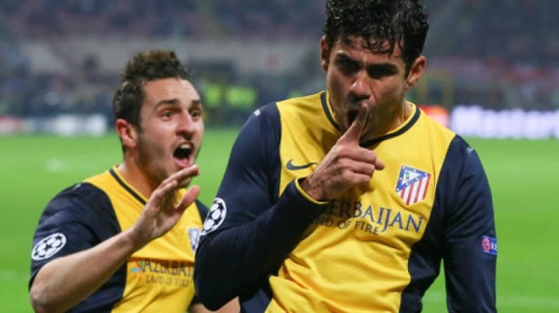 Djēgu Košta atzīmē vārtus Milānā
Foto: TT NEWS AGENCY/Scanpix