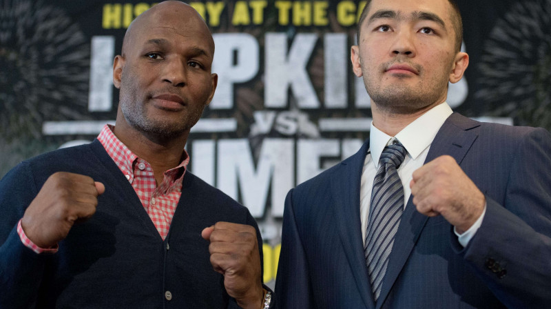 Bernards Hopkinss un Beibuts Šumenovs
Foto: AFP/Scanpix