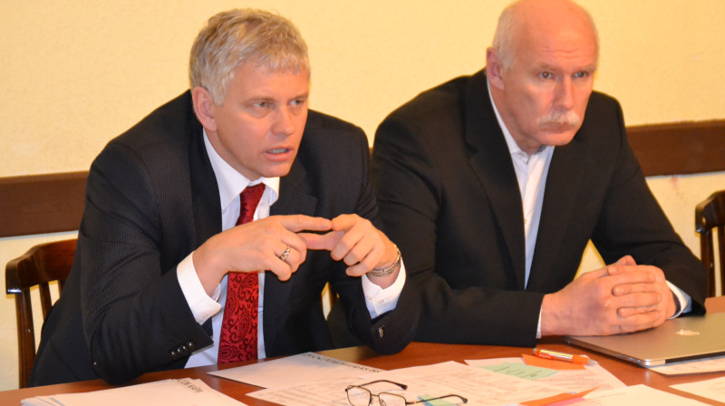 Viesturs Tamužs un Pēteris Apinis
Foto: lof.lv