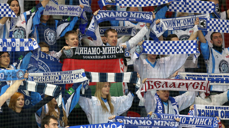 Minskas "Dinamo" līdzjutēji
Foto: ITAR-TASS/Scanpix