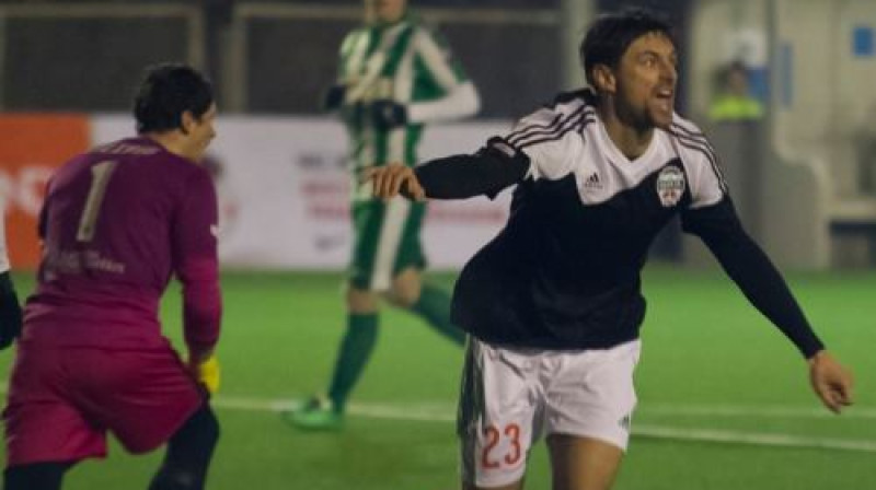 Kristaps Grebis nupat izlīdzinājis rezultātu
Foto: Ģirts Gertsons, FK "Liepāja"