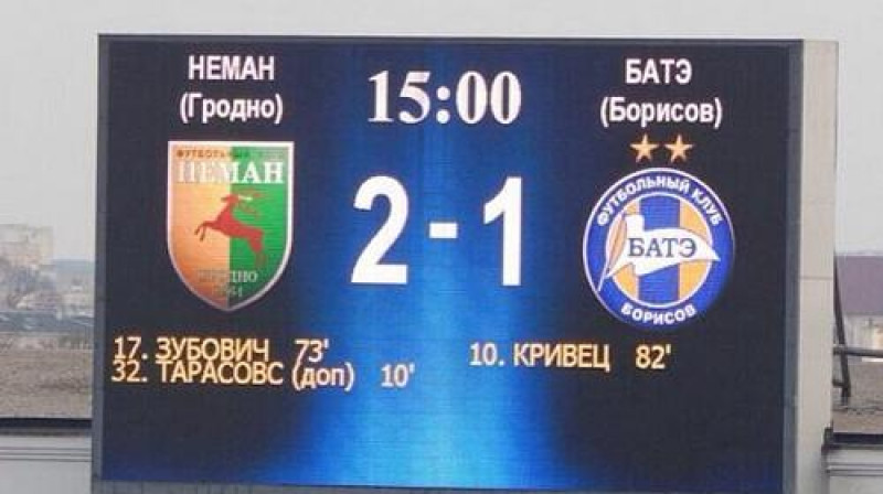 Spēles tablo
Foto: Igora Tarasova "Twitter" konts