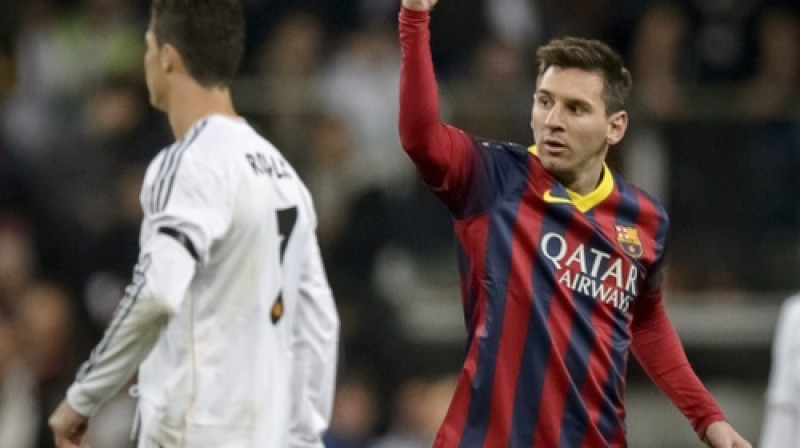Krištianu Ronaldu un Lionels Mesi
Foto: AFP/Scanpix