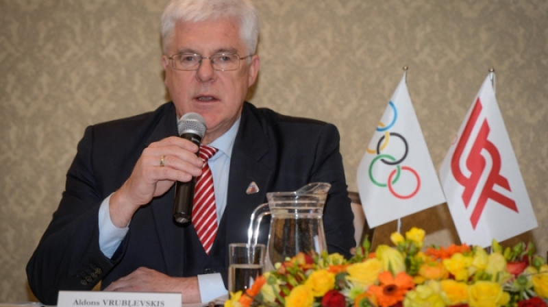 LOK prezidents Aldons Vrubļevskis
Foto: Zigismunds Zālmanis, olimpiade.lv