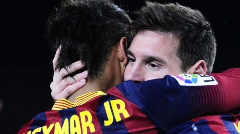 Neimārs un Lionels Mesi
Foto: AP/Scanpix
