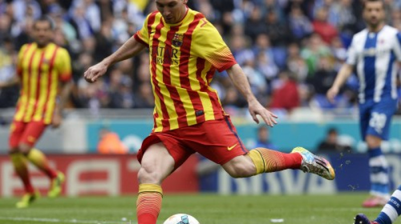 Lionels Mesi šīs dienas spēlē
Foto: AFP/Scanpix