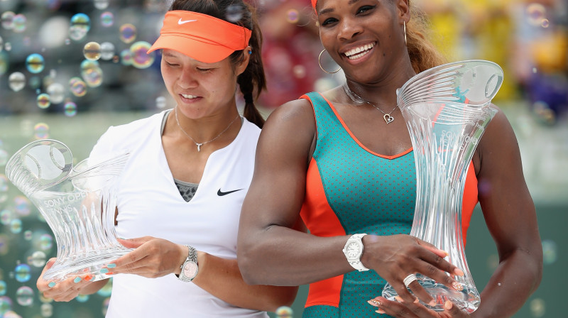 Na Lī un Serēna Viljamsa
Foto: AFP/Scanpix