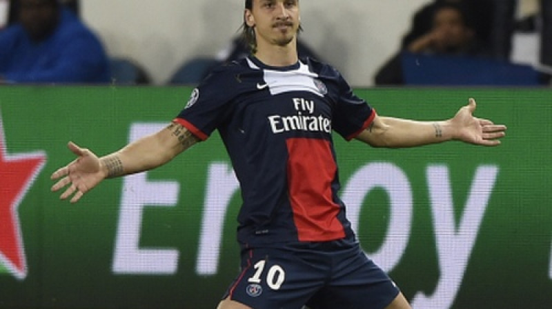 Zlatans Ibrahimovičs šosezon 42 spēlēs ir guvis 40 vārtus
Foto: AFP/Scanpix