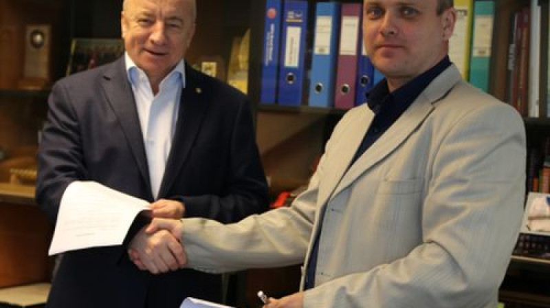 Jānis Mežeckis un Oskars Liepiņš
Foto:Lff.lv