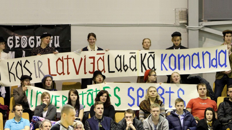 LU komandas atbalstītāji 
Foto: Renārs Buivids, bk.lu.lv