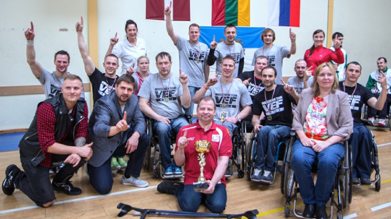 "VEF Rīga" ratiņbasketbolisti - Rīgas kausa ieguvēji
Foto: ratinbasketbols.lv