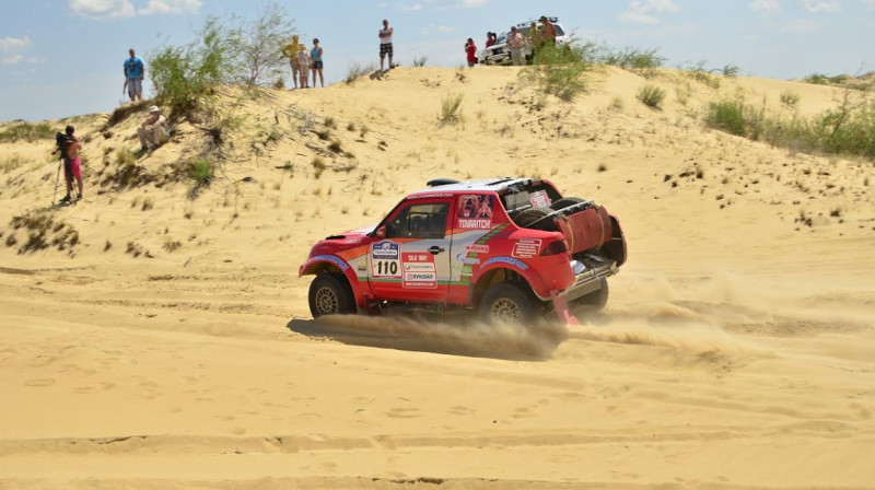 Re Autoclub ekipāža trasē. 
Publicitātes foto