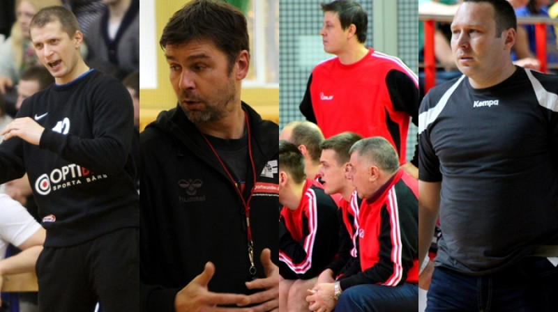 Andris Molotanovs, Dmitrijs Bražņikovs, Sandris Veršakovs, Andrejs Narnickis
Foto: handball.lv