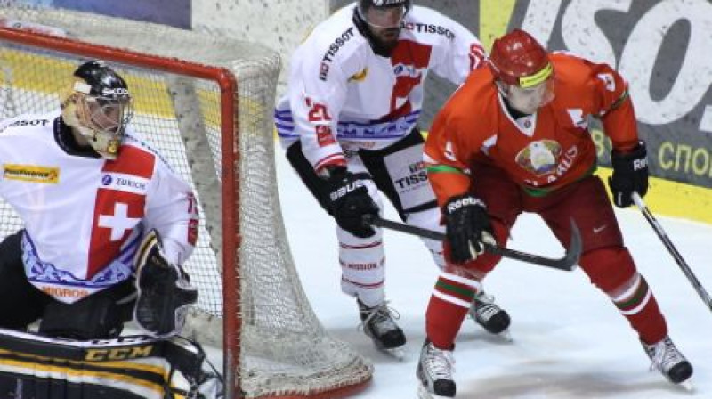 Šveice pret Baltkrieviju
Foto: Belarushockey.com