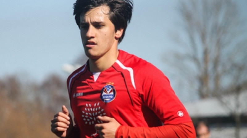 Ruslans Mingazovs vēl vecajā formā ar "Granat" logo uz krūtīm
Foto: Juris Gūtmans