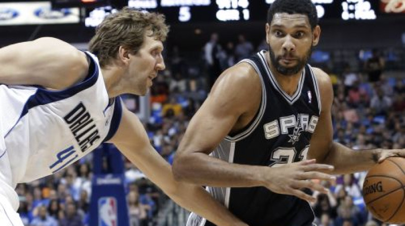 Dirks Novickis un Tims Dankans - mūžam jaunie NBA veterāni
Foto:AP/Scanpix