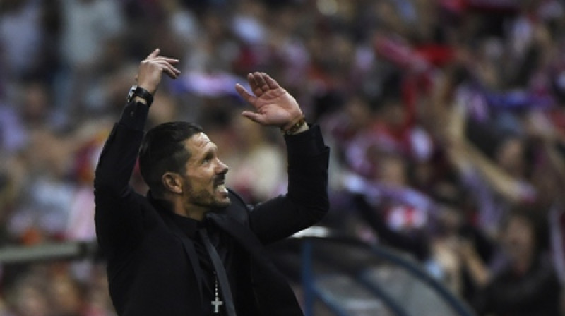 Djego Simeone, strādājot ar krietni ierobežotiem resursiem, divarpus gadu laikā padarījis "Atletico" par vienu no vadošajām komandām pasaulē
Foto: AFP/Scanpix