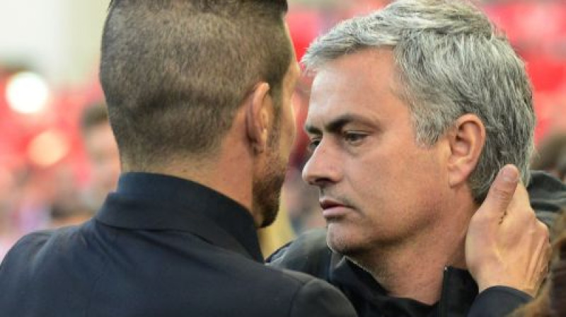 Djego Simeone un Žuzē Mourinju: pirmais cēliens noslēdzies
Foto: AFP/Scanpix