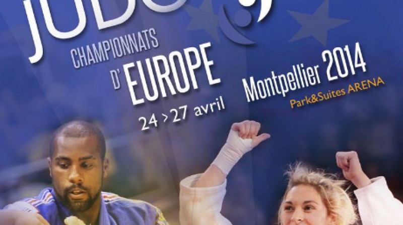 Eiropas džudo čempionāta plakāts
Foto: ffjudo.com