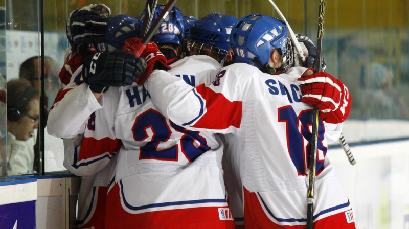 Čehijas U18 izlase pirmo reizi spēlēs finālā 
Foto: IIHF