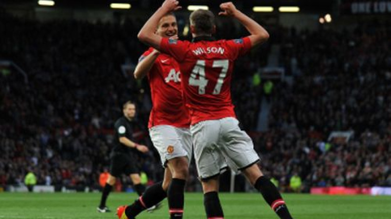 Džeimss Vilsons un Nemanja Vidičs
Foto: AFP/Scanpix