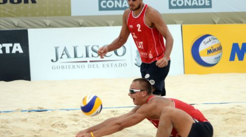 Ruslans Sorokins un Edvarts Buivids
Foto: fivb.org