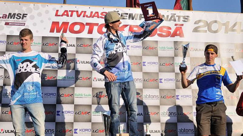 MX1 pjedestāls LC motokrosa 1. posmā
Foto: Jānis Pastars