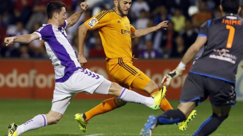 Karims Benzemā pie Valjadolidas vārtiem
Foto: AFP/Scanpix