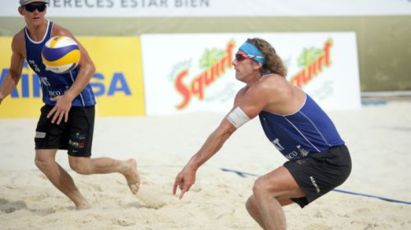 Jānis Šmēdiņš un Aleksandrs Samoilovs
Foto:Fivb.org