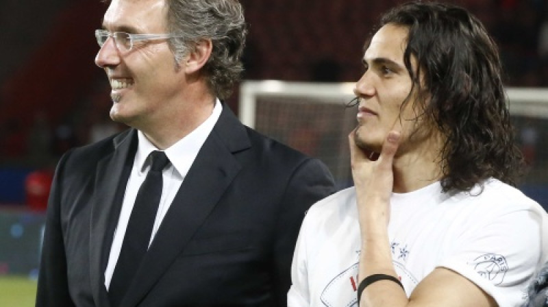 Lorāns Blāns un Edinsons Kavani
Foto: AP/Scanpix