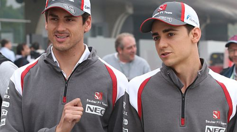 "Sauber" piloti Zutils un Gutjeress
Foto: TT NYHETSBYRÅN/Scanpix