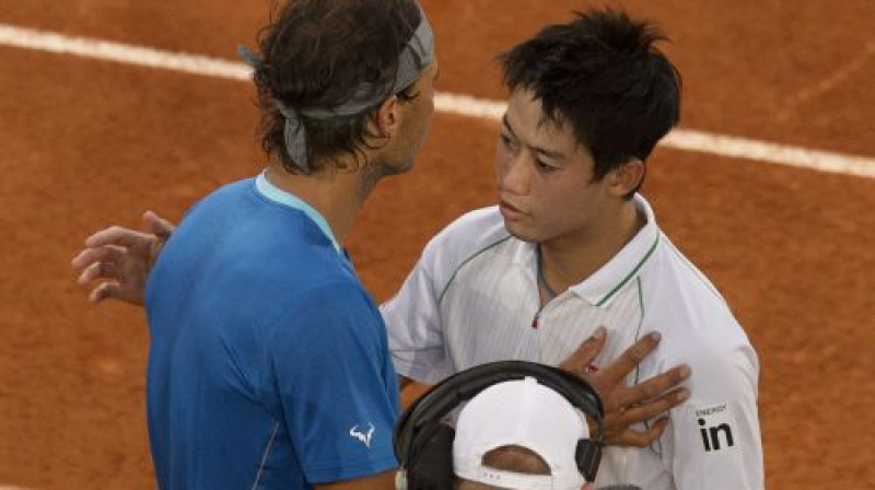 Rafaels Nadals un Kei Nišikori Madrides finālā
Foto: AFP/Scanpix
