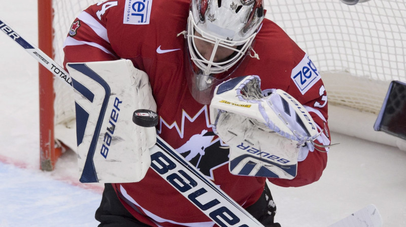 Kanādas izlases vārtsargs Džeimss Raimers
Foto: AP/Scanpix