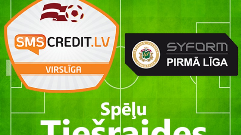 SMScredit.lv Virslīgas un SYFORM 1.līgas spēļu tiešraides skaties Sportacentrs.com