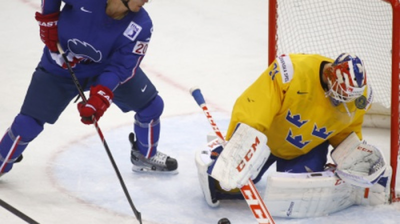 Antuāns Rusels pie Zviedrijas vārtiem
Foto: AP/Scanpix