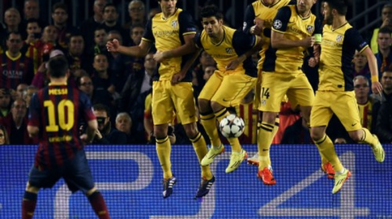 Ja "Barcelona" lielākais ierocis ir Lionels Mesi, "Atletico" spēks slēpjas komandā
Foto: AFP/Scanpix